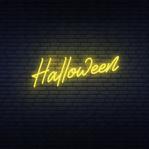 Halloween Neon Sign - Custom Canvas Now
