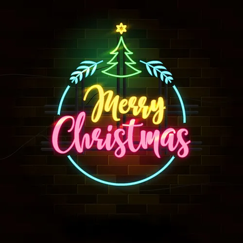 Christmas Neon Sign - Custom Canvas Now