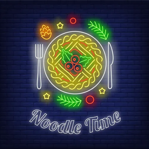 Noodle Time Neon Sign - Custom Canvas Now