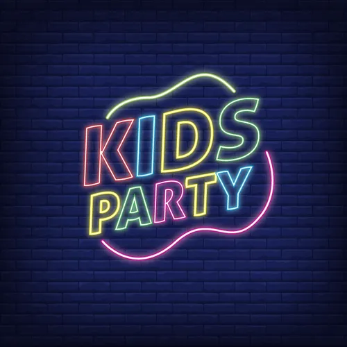 Kids Party Neon Sign - Custom Canvas Now