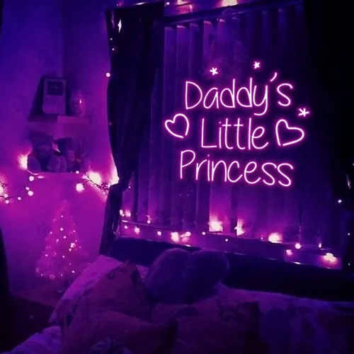 Daddy's Little Princess Neon Sign - Custom Canvas Now