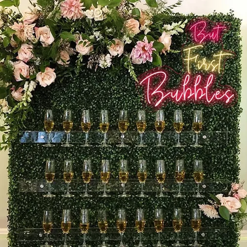 But First Bubbles Neon Sign - Custom Canvas Now