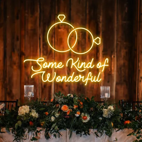 Some Kind Of Wonderful Neon Sign - Custom Canvas Now