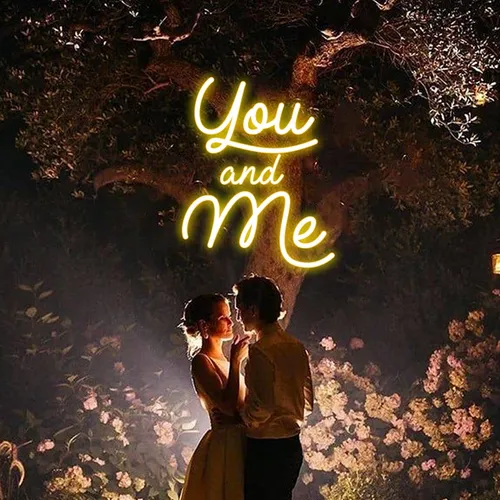 You And Me Neon Sign - Custom Canvas Now