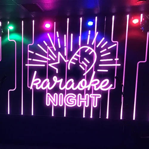 Karaoke Night Neon Sign - Custom Canvas Now