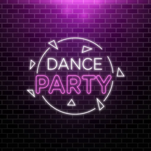 Dance Party Neon Sign - Custom Canvas Now