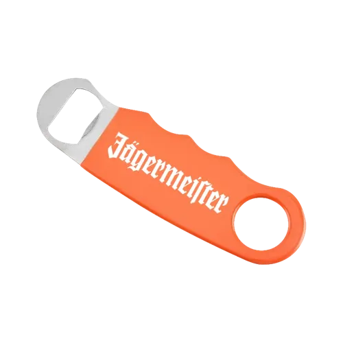 Orange Hand Grip Flat Bottle Opener - Custom Canvas Now