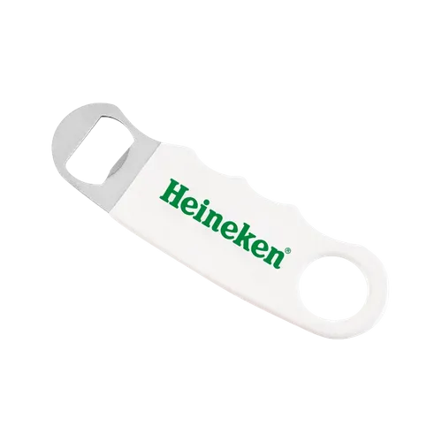 White Hand Grip Flat Bottle Opener - Custom Canvas Now