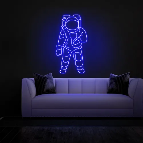 Astronaut Neon Sign - Custom Canvas Now