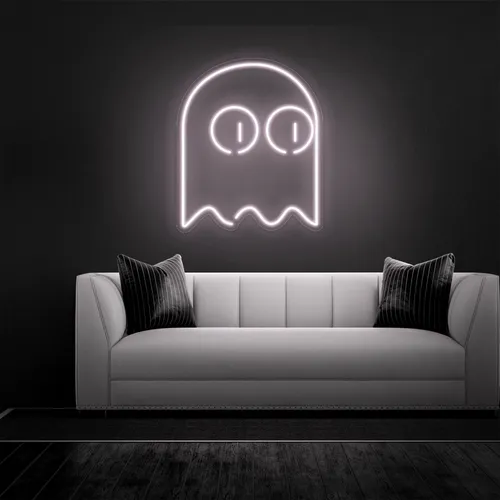 Ghost Neon Sign - Custom Canvas Now