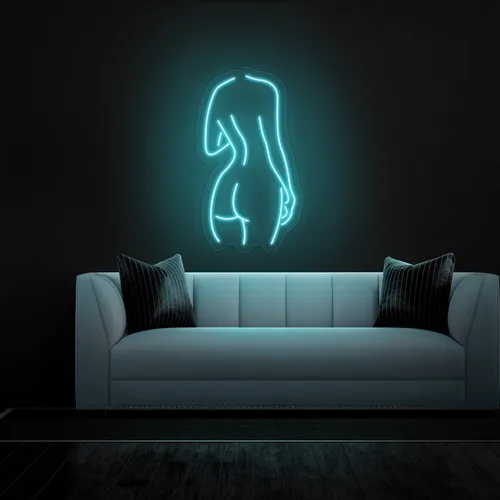 Sexy Silhouette Neon Sign - Custom Canvas Now