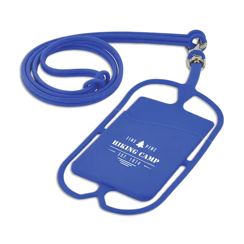 Lanyard Silicone Phone Wallet Holder - Custom Canvas Now