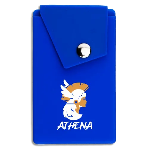 Silicon Card Holder Pressed-On Button Pocket - Custom Canvas Now
