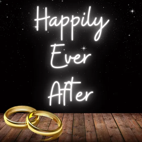 Happily Ever After Neon Sign - Custom Canvas Now