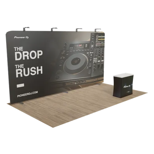 Custom Zip Up Trade Show Display 20' x 10' - Custom Canvas Now