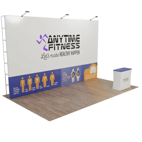 Custom Pop Up Trade Show Display 20' x 10' - Custom Canvas Now