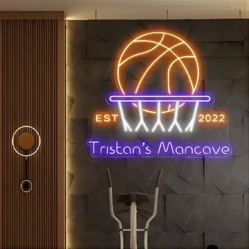 Tristans Mancave Neon Sign - Custom Canvas Now