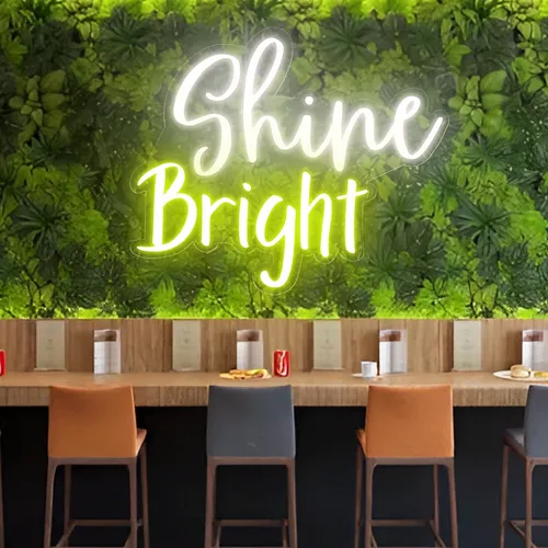 Shine Bright Neon Sign - Custom Canvas Now