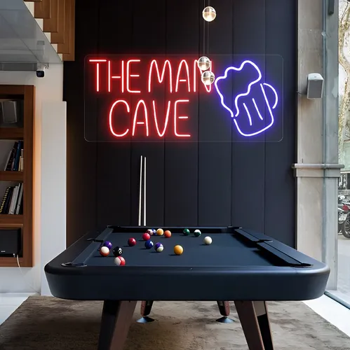 The Man Cave Neon Sign - Custom Canvas Now
