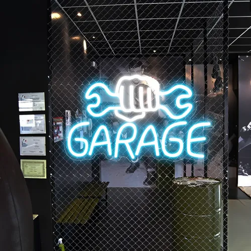 Garage Neon Sign - Custom Canvas Now