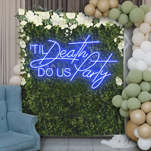 Til Death Do Us Party Neon Sign - Custom Canvas Now