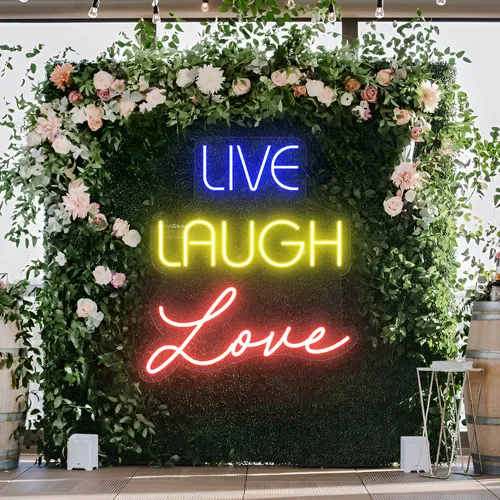 Live Laugh Love Neon Sign - Custom Canvas Now