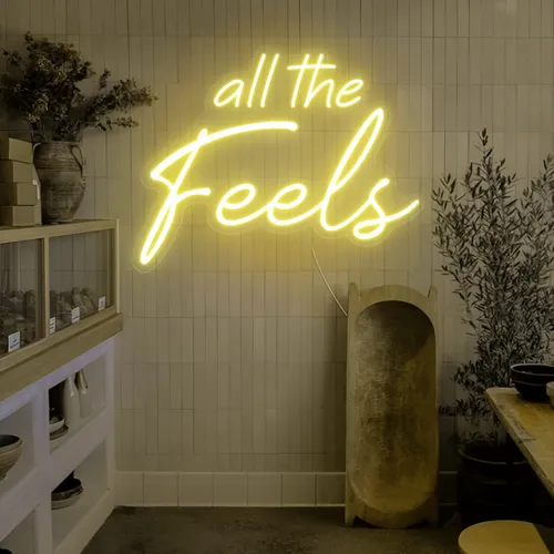 All The Feels Neon Sign - Custom Canvas Now