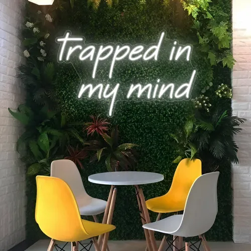 Trapped in my Mind Neon Sign - Custom Canvas Now