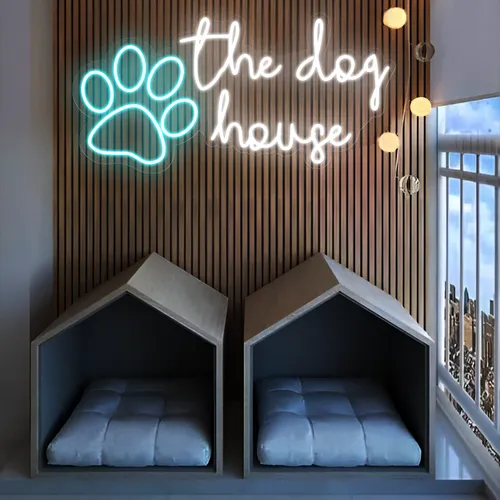 The Dog House Neon Sign - Custom Canvas Now