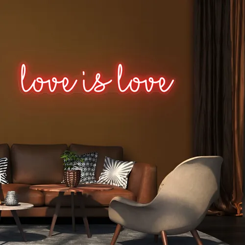 Love Is Love Neon Sign - Custom Canvas Now