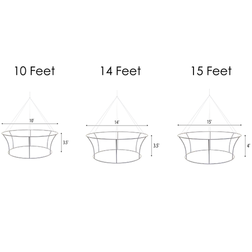 Custom Tapered Circle Personalized Trade Show Hanging Signs - Custom Canvas Now