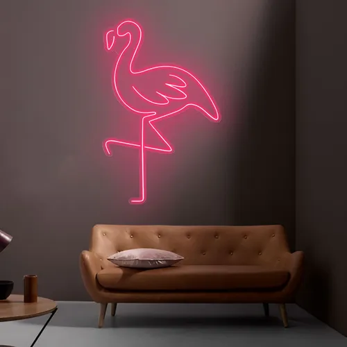 Flamingo Neon Light - Custom Canvas Now