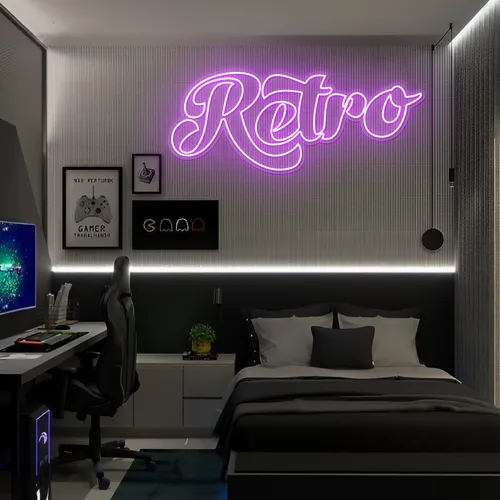 Retro Neon Signs - Custom Canvas Now