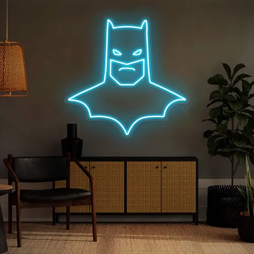 Batman Neon Sign - Custom Canvas Now