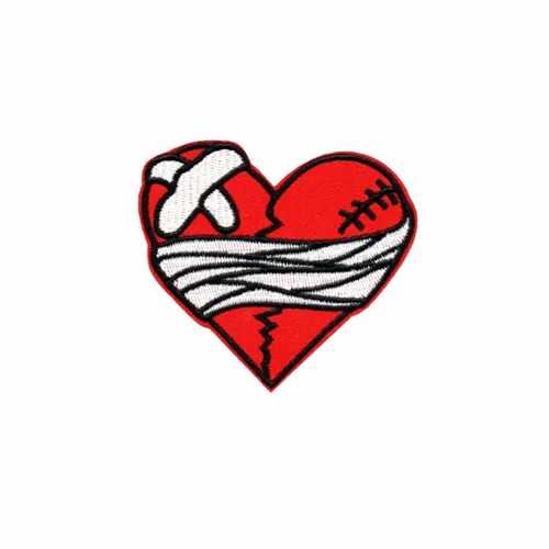 Battered Heart Patch - Custom Canvas Now