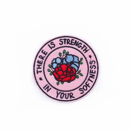 Pink Strength in Softness Patch - Custom Canvas Now