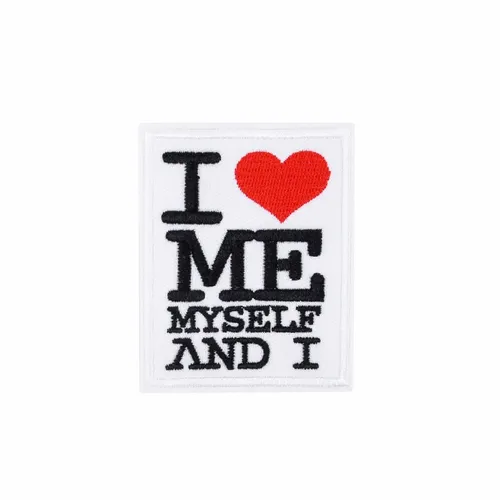 Black and White Me Myself and I Patch - Custom Canvas Now