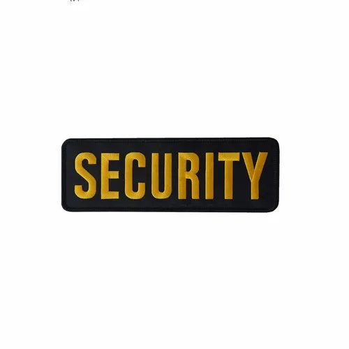 Black and Yellow Security Patch - Custom Canvas Now