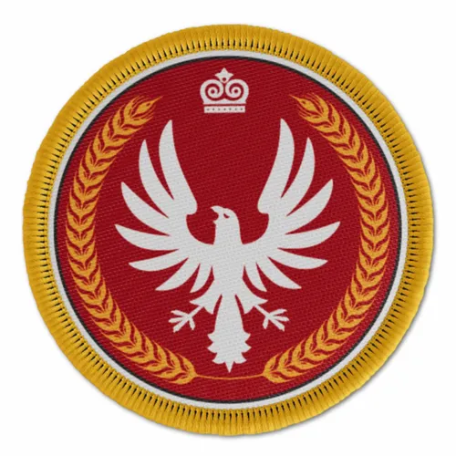 Yello and Red Bird Military Patch - Custom Canvas Now