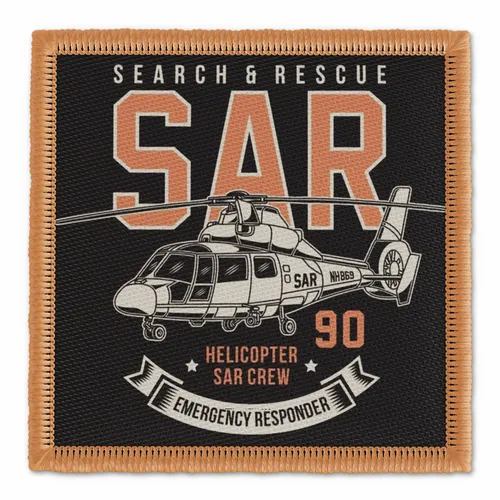 Search and Rescue Military Patch - Custom Canvas Now