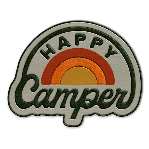 Happy Camper Hat Patch - Custom Canvas Now