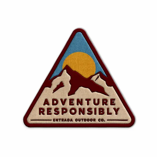Triangle Adventure Responsibly Iron On Patch - Custom Canvas Now