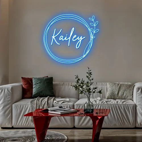 Boho Kailey Name Neon Sign - Custom Canvas Now