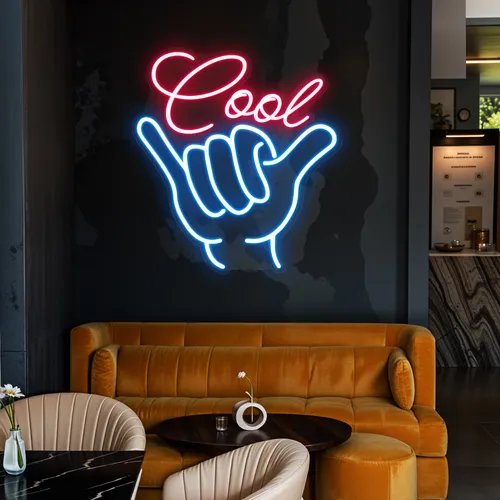 Super Cool Neon Sign - Custom Canvas Now
