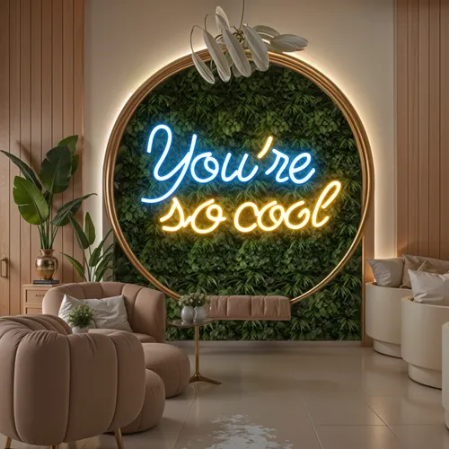 You're So Cool Neon Sign - Custom Canvas Now