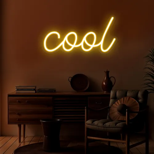 Oh Cool Neon Sign - Custom Canvas Now