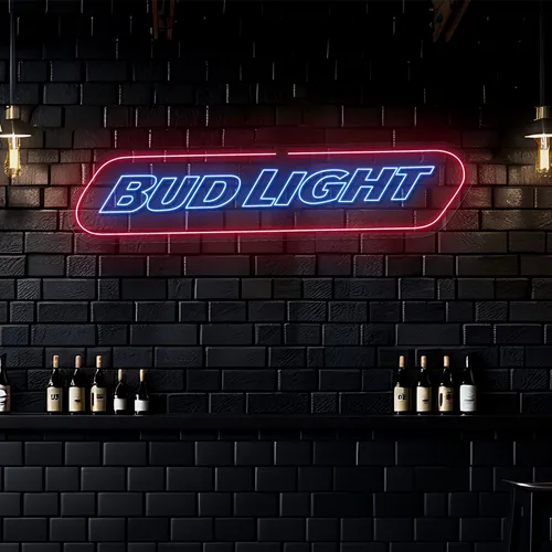 Chill Bud Light Neon Sign - Custom Canvas Now