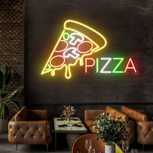 Pizza Neon Signs - Custom Canvas Now