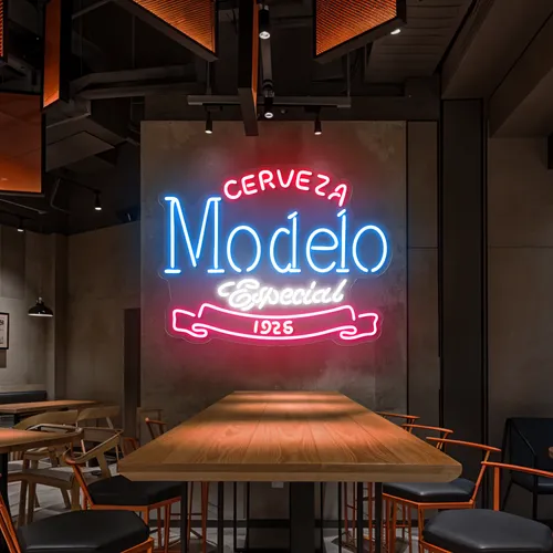 Modelo Neon Signs - Custom Canvas Now