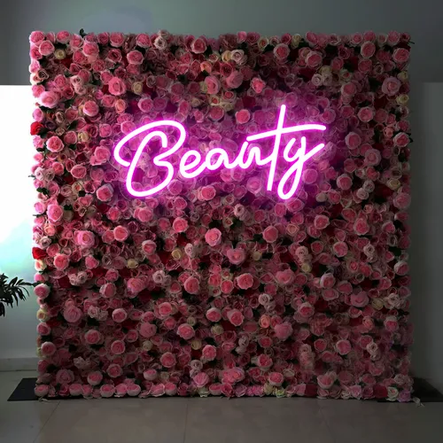 Radiant Beauty Pink Neon Sign - Custom Canvas Now
